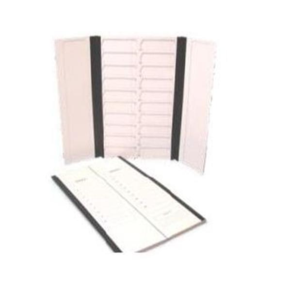 Lab Pulse Med/Energy Beam Sci Microscope Slide Storage Folder White 20 Position Ea - LPSH20