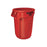 Rubbermaid Can Trash Brute Rsn 32Gal Integrated Cinches Vnt/Rnd Hndl Red Round 6/Case - FG263200RED