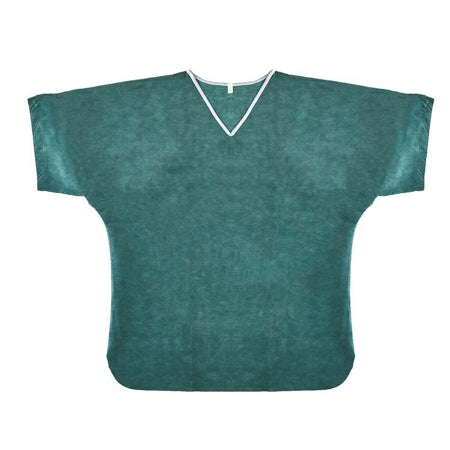Simply Soft - Scrub Shirt Small Dark Green / Navy Without Pockets Short Sleeve Unisex - Graham Medical Products - 79709