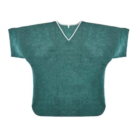 Simply Soft - Scrub Shirt Small Dark Green / Navy Without Pockets Short Sleeve Unisex - 79709