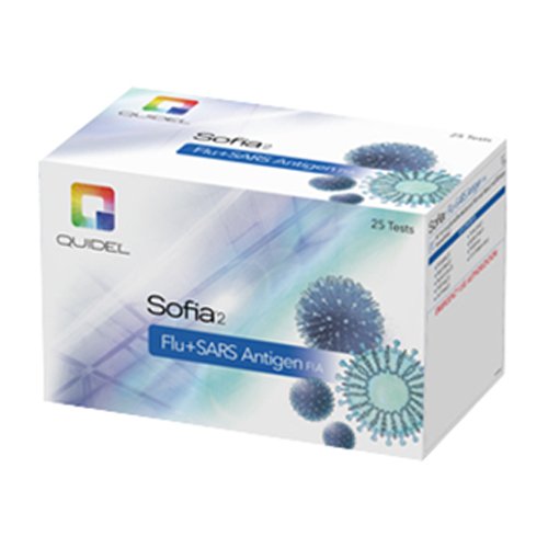 Quidel Rapid Test Kit Sofia® 2 Fluorescence Immunoassay (FIA) Flu + SARS Antigen FIA Nasal Swab Sample 25 Tests-20377