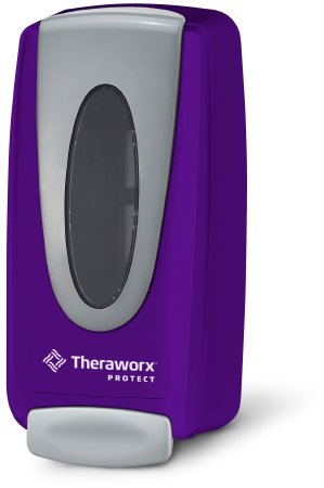 Theraworx Protect - Dispenser Purple Plastic Manual Push 33.8 oz. Wall Mount - 01-D01