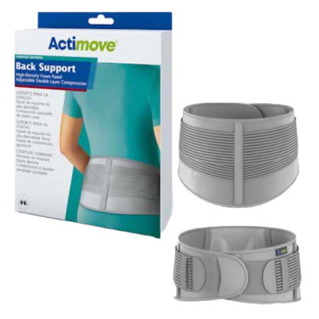 Actimove Everyday Supports - Back Support Small / Medium Hook and Loop Closure 29 to 37 Inch Waist Circumference Adult - 7345030