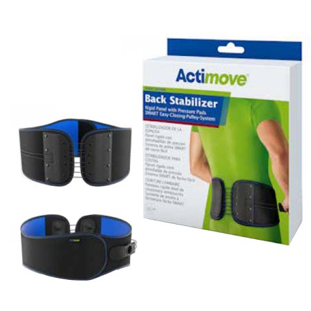 Actimove Sports Edition - Back Support 2X-Large / 3X-Large SMART Easy-Closing-Pulley-System 45 to 49 Inch Waist Circumference Adult - 7553513