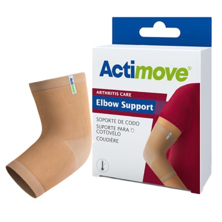 Actimove Arthritis Care - Elbow Support Medium Pull-On Sleeve Left or Right Elbow 9 to 10-1/4 Inch Elbow Circumference Beige - Bsn Medical - 7578222