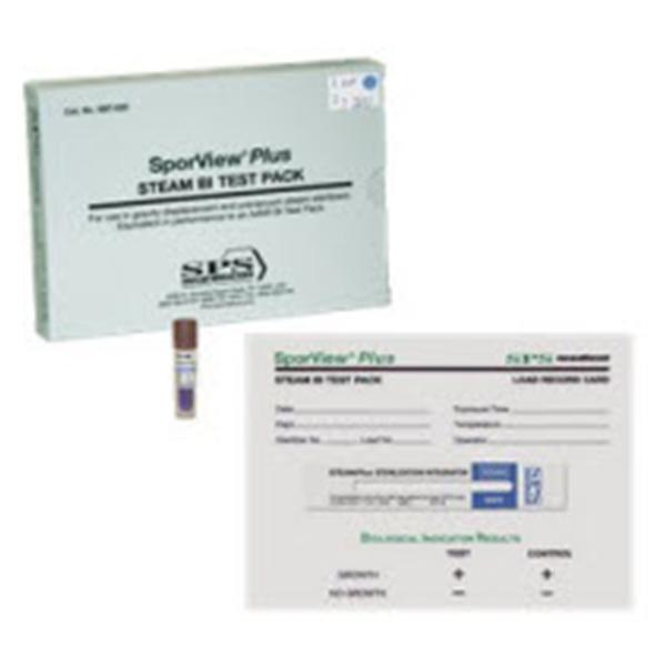 SPS Medical Biological Indicator Sporview Plus Steam Test Pack 24 Hour Latex Free 25/Ca - SBT-255