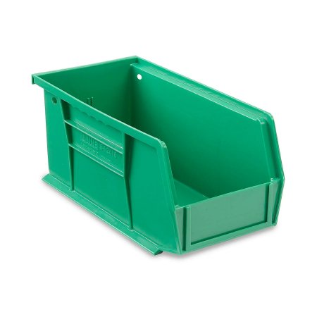 ULINE - Stackable Storage Bin Uline Green Plastic 5 X 5-1/2 X 11 Inch - S-12415G