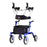 PHOENIX RISE UP - 4 Wheel Rollator Blue Adjustable Height / Folding Aluminum Frame - Nova Ortho-Med - 4801BL