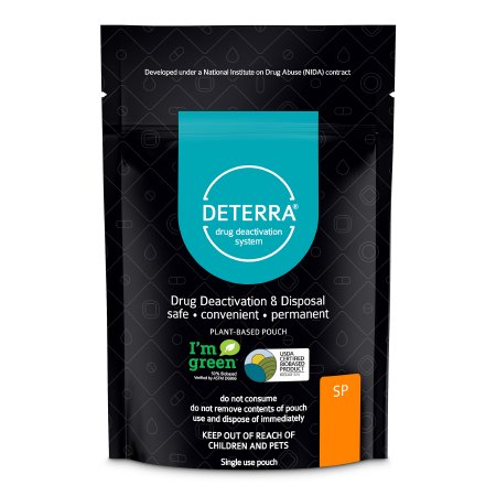 Deterra - Drug Disposal Pouch Small, 15 Pill or 2 Patch or 2 oz. Liquid Capacity - 7001-CASE