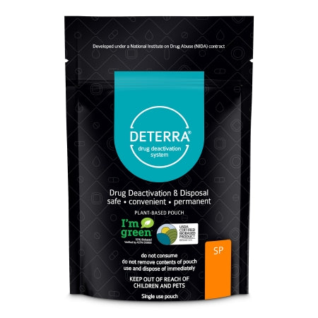 Deterra - Drug Disposal Pouch Small, 15 Pill or 2 Patch or 2 oz. Liquid Capacity - Verde Environmental Technologies - 7001-CASE
