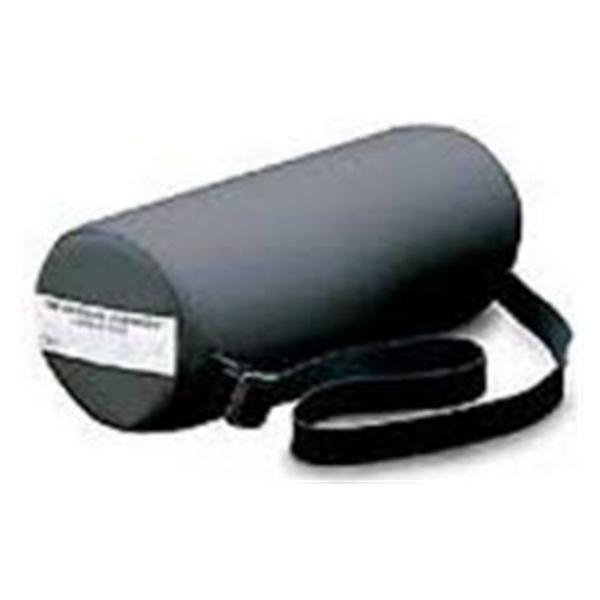 Bulbtronics Roll Positioning Full Round Lumbar Black Cotton/Polyester Cover Firm Ea - A8182