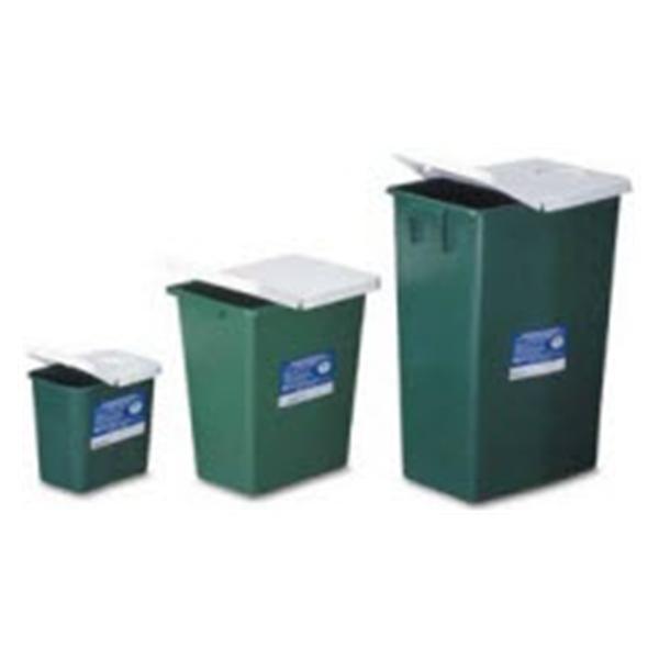 Medtronic MITG-Covidien Container Trash Envirostar Plastic 8Gal Lid Green Each - 34
