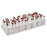 Mega Racks - Double-Sided Test Tube Rack 240 Place 10 mL Tube Size White 3-1/2 X 10-1/2 X 26-1/2 Inch - Heathrow Scientific - 120114