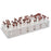 Mega Racks - Double-Sided Test Tube Rack 240 Place 10 mL Tube Size White 3-1/2 X 10-1/2 X 26-1/2 Inch - 120114