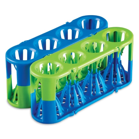 Adapt-A-Rack - Open-Sided Test Tube Rack 4 Place 5 to 50 mL Tube Size Blue / Green 56 X 76 X 181 mm - 120184