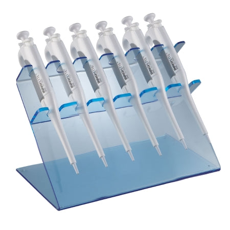 Heathrow Scientific - Pipette Stand 6 Place, Blue, 20 mm Lower Slot, 25 mm Upper Slot For use with Most Major Pipettor Brands - HS20613C