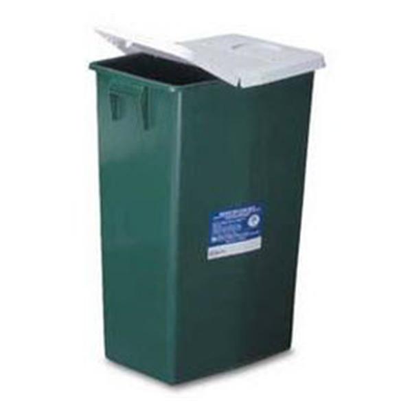 Medtronic MITG-Covidien Container Trash Envirostar Plastic 18Gal Lid Green Each - 35