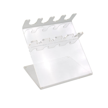 Heathrow Scientific - Pipette Stand 4 Place, Clear, 20 mm Lower Slot, 25 mm Upper Slot For use with Most Major Pipettor Brands - HS206204