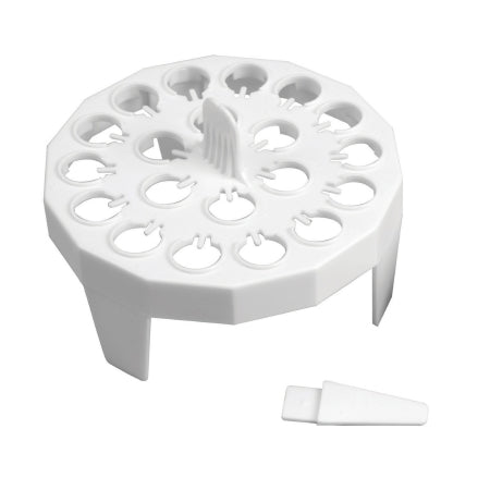 Heathrow Scientific - Floating Tube Rack Microcentrifuge Tube Rack 20 Place 1.5 to 2.0 mL Tube Size White 2-4/5 Inch Height X 3-4/5 Inch Diameter - HS2134A