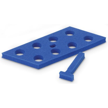 Heathrow Scientific - Floating Tube Rack Test Tube Rack 8 Place 15 mL Tube Size Blue 2-1/5 X 2-1/2 X 6-3/4 Inch - HS2165B