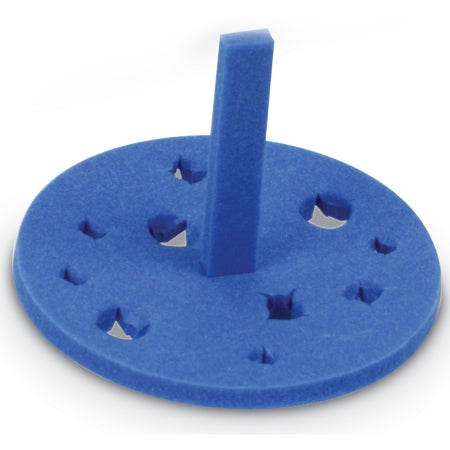 Heathrow Scientific - Floating Tube Rack Test Tube Rack 18 Place 0.2 / 0.5 / 1.5 to 2.0 / 15 mL Tube Size Blue 2-3/4 Inch Diameter - HS2166