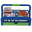 Droplet - Phlebotomy Tray 2 Inserts, 36 Place, 16 mm Test Tube Rack, Blue / Green, 172 X 265 X 429 mm - Heathrow Scientific - HS2200B
