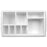 Droplet - Phlebotomy Tray Insert White For 16 mm Tube Rack - HS2201B