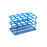 Heathrow Scientific - Wire Rack Test Tube Rack 15 Place 16 to 20 mm Tube Size Blue 76 X 76 X 127 mm - HS23215