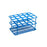 Heathrow Scientific - Wire Rack Test Tube Rack 15 Place 16 to 20 mm Tube Size Blue 76 X 76 X 127 mm - HS23215