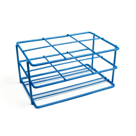 Heathrow Scientific - Wire Rack Test Tube Rack 6 Place 58 to 60 mm Tube Size Blue 4-1/8 X 5-1/3 X 8-1/8 Inch - HS23224