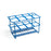 Heathrow Scientific - Wire Rack Test Tube Rack 8 Place 50 mL Tube Size Blue 3-1/5 X 3-1/2 X 5-4/5 Inch - HS232461
