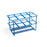 Heathrow Scientific - Wire Rack Test Tube Rack 8 Place 50 mL Tube Size Blue 3-1/5 X 3-1/2 X 5-4/5 Inch - HS232461