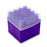 Cube Tube - Tube Freezer Rack 4-7/8 X 4-7/8 X 5 Inch Purple Polypropylene 16 Tube Capacity - HS23271A
