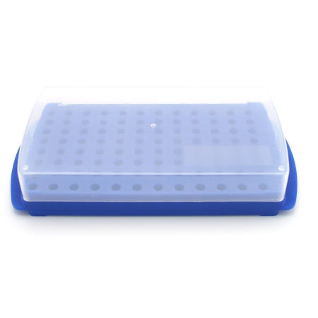 Heathrow Scientific - 96-Well / Reversible Microcentrifuge Tube Rack 96 Place 0.5 mL / 1.5 to 2.0 mL Tube Size Blue 52 X 121 X 264 mm - HS2345C