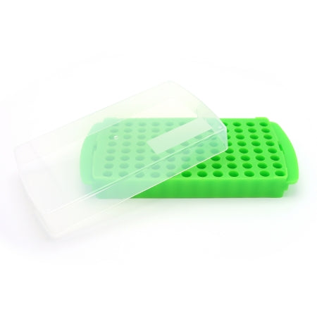 Heathrow Scientific - 96-Well / Reversible Microcentrifuge Tube Rack 96 Place 0.5 mL / 1.5 to 2.0 mL Tube Size Green 53 X 121 X 264 mm - HS2345D