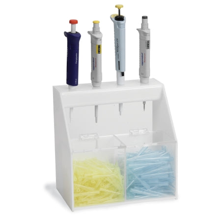 Heathrow Scientific - Pipette Workstation 165 X 244 X 246 mm, Opaque on Sides with Clear Front and Bin Lids For use Pipettes and Pipette Tips - HS234631