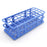 Heathrow Scientific - Fold and Snap Test Tube Rack 40 Place 5 to 30 mL Tube Size Blue 2-2/5 X 4-1/8 X 9-2/3 Inch - HS243071B