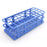 Heathrow Scientific - Fold and Snap Test Tube Rack 40 Place 5 to 30 mL Tube Size Blue 2-2/5 X 4-1/8 X 9-2/3 Inch - HS243071B