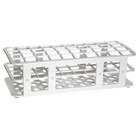 Heathrow Scientific - Fold and Snap Test Tube Rack 40 Place 5 to 30 mL Tube Size White 2-2/5 X 4-1/8 X 9-2/3 Inch - HS243071W