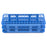 Heathrow Scientific - Fold and Snap Test Tube Rack 90 Place 5 to 10 mL Tube Size Blue 2-2/5 X 4-1/8 X 9-2/3 Inch - HS243073B
