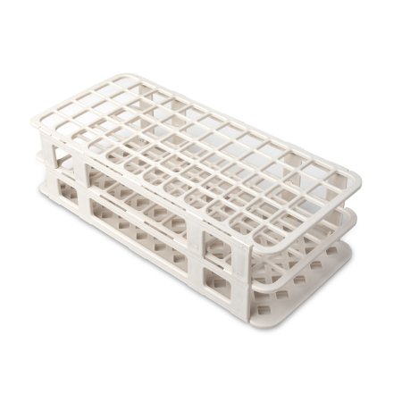 Heathrow Scientific - Fold and Snap Test Tube Rack 60 Place 5 to 15 mL Tube Size White 2-2/5 X 4-1/8 X 9-2/3 Inch - HS243077W