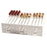 Mega Racks - Clinical Test Tube Rack 120 Place 10 mL Tube Size White 3-3/5 X 9-1/3 X 13-1/3 Inch - Heathrow Scientific - HS24323E
