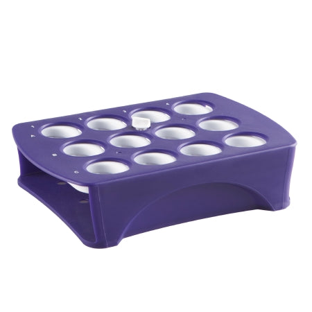 Heathrow Scientific - Universal Test Tube Rack 12 Place 15 to 50 mL Tube Size Purple - HS24330A