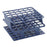 OneRack - Half Size Test Tube Rack 36 Place 5 to 10 mL Tube Size Blue 59 X 104 X 104 mm - HS27501B