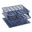 OneRack - Half Size Test Tube Rack 36 Place 5 to 10 mL Tube Size Blue 59 X 104 X 104 mm - Heathrow Scientific - HS27501B