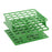 OneRack - Half Size Test Tube Rack 36 Place 5 to 10 mL Tube Size Green 59 X 104 X 104 mm - Heathrow Scientific - HS27501C