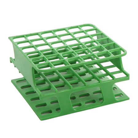 OneRack - Half Size Test Tube Rack 36 Place 5 to 10 mL Tube Size Green 59 X 104 X 104 mm - HS27501C