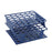 OneRack - Half Size Test Tube Rack 36 Place 5 to 10 mL Tube Size Blue 70 X 127 X 127 mm - HS27502B
