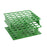 OneRack - Half Size Test Tube Rack 36 Place 5 to 10 mL Tube Size Green 70 X 127 X 127 mm - Heathrow Scientific - HS27502C