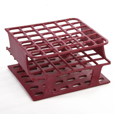 OneRack - Half Size Test Tube Rack 36 Place 5 to 10 mL Tube Size Magenta 70 X 127 X 127 mm - Heathrow Scientific - HS27502D